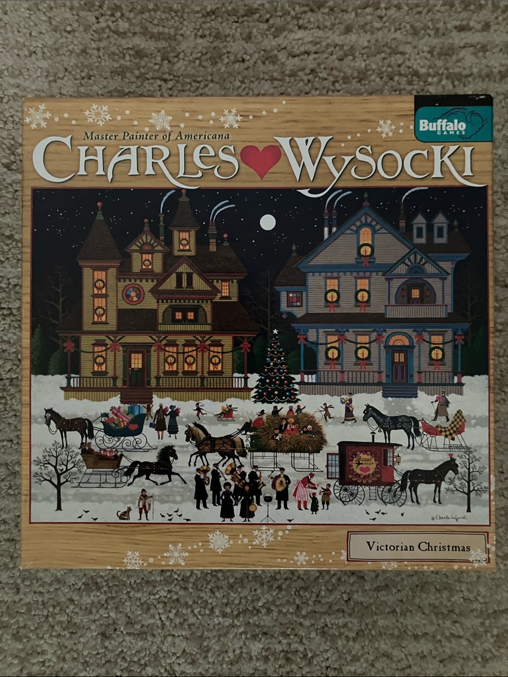 🧩Complete🧩 Charles Wysocki “Victorian Christmas” puzzle - 1000 pieces